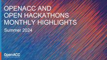 OpenACC and Open Hackathons Monthly Updates: Summer 2024